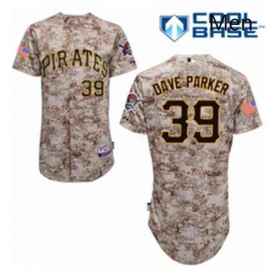 Mens Majestic Pittsburgh Pirates 39 Dave Parker Authentic Camo Alternate Cool Base MLB Jersey